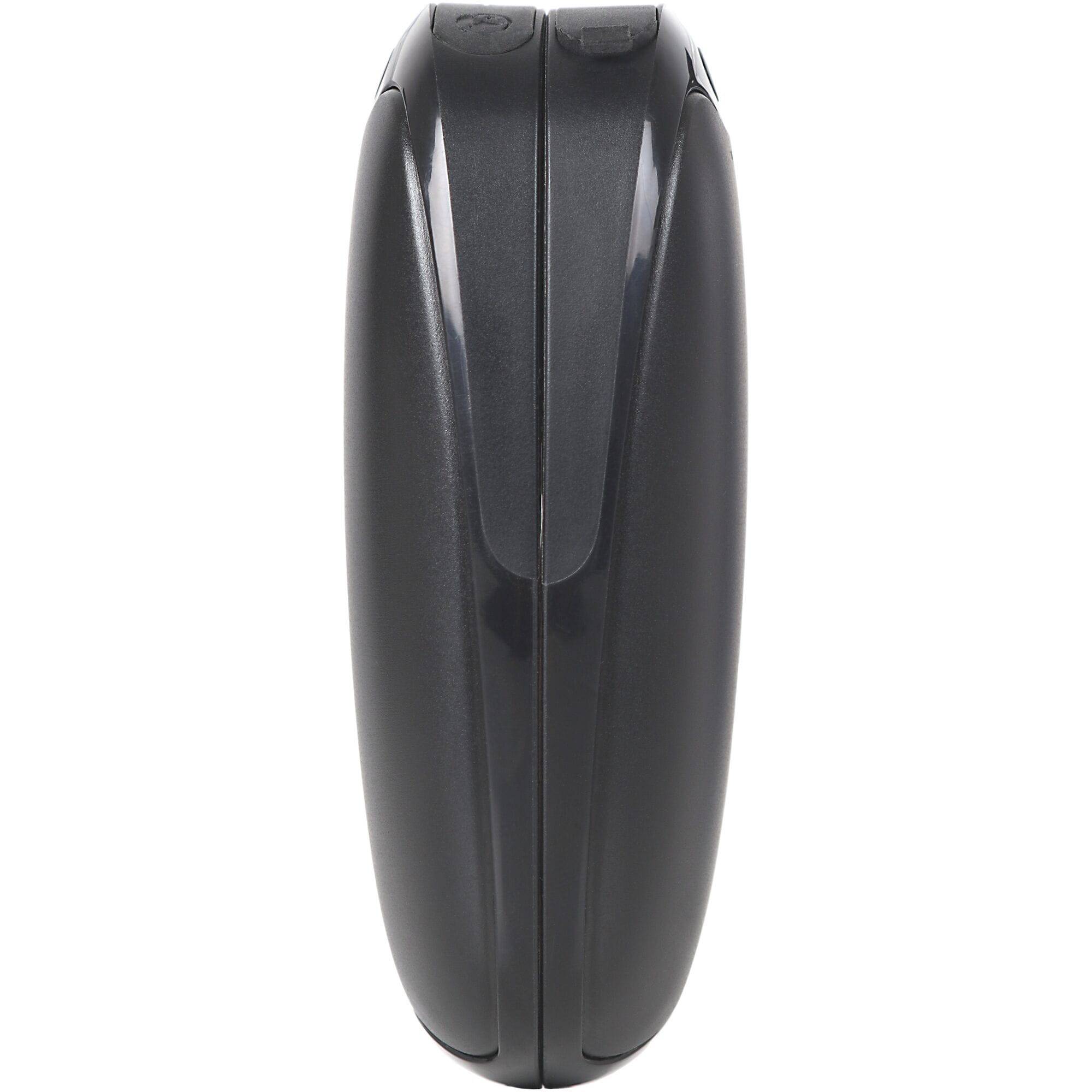 Lifesystems rechargeable dual palm handwarmer with adjustable heat settings and built-in power bank, shown in use.