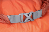 Lifeventure Ultralight Dry Bag waterproof outdoor gear storage pack in bright orange, showing its compact, lightweight design.