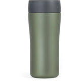 Stainless steel Lifeventure One Touch Thermal Mug with vacuum insulation, 300ml capacity, showing the mug with a lid and sleek design.