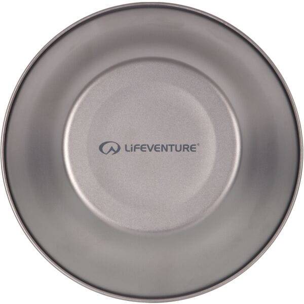 Lifeventure titanium outdoor travel and bikepacking bowl, lightweight and durable accessories for camping and outdoor adventures.