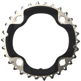 Shimano Deore FC-M6000 10-speed triple black chainring, 30T middle component for bike drivetrain replacement