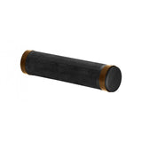 Brooks Cambium ergonomic bike grips in black, 130mm length, designed for comfort and control on bicycle handlebars.