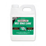Finish Line Wet Chain Lube for cross-country bikes, 1-gallon workshop bottle designed for wet, muddy conditions.