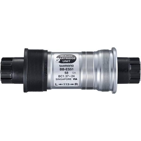 Shimano BB-ES300 bottom bracket with sealed cartridge bearings for Octalink chainsets, component for bike drivetrain.