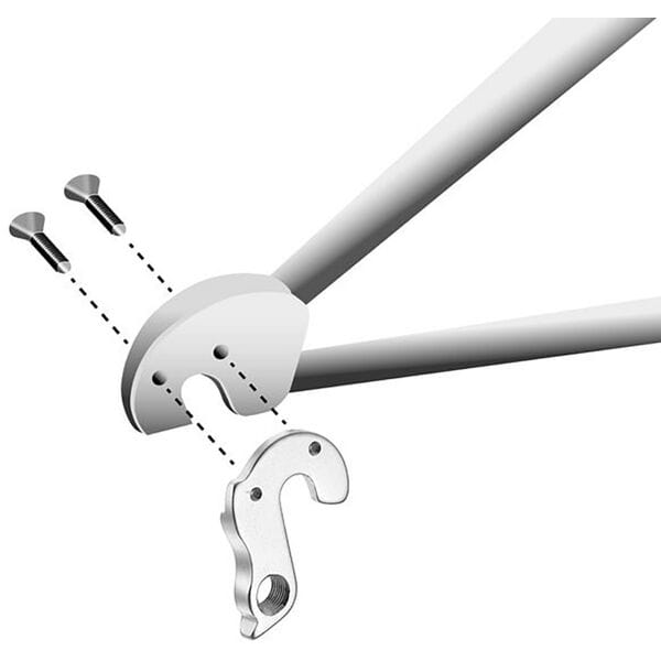 M Part gear hanger for Cannondale bike frame, a durable replacement component for gear shifting protection and performance.