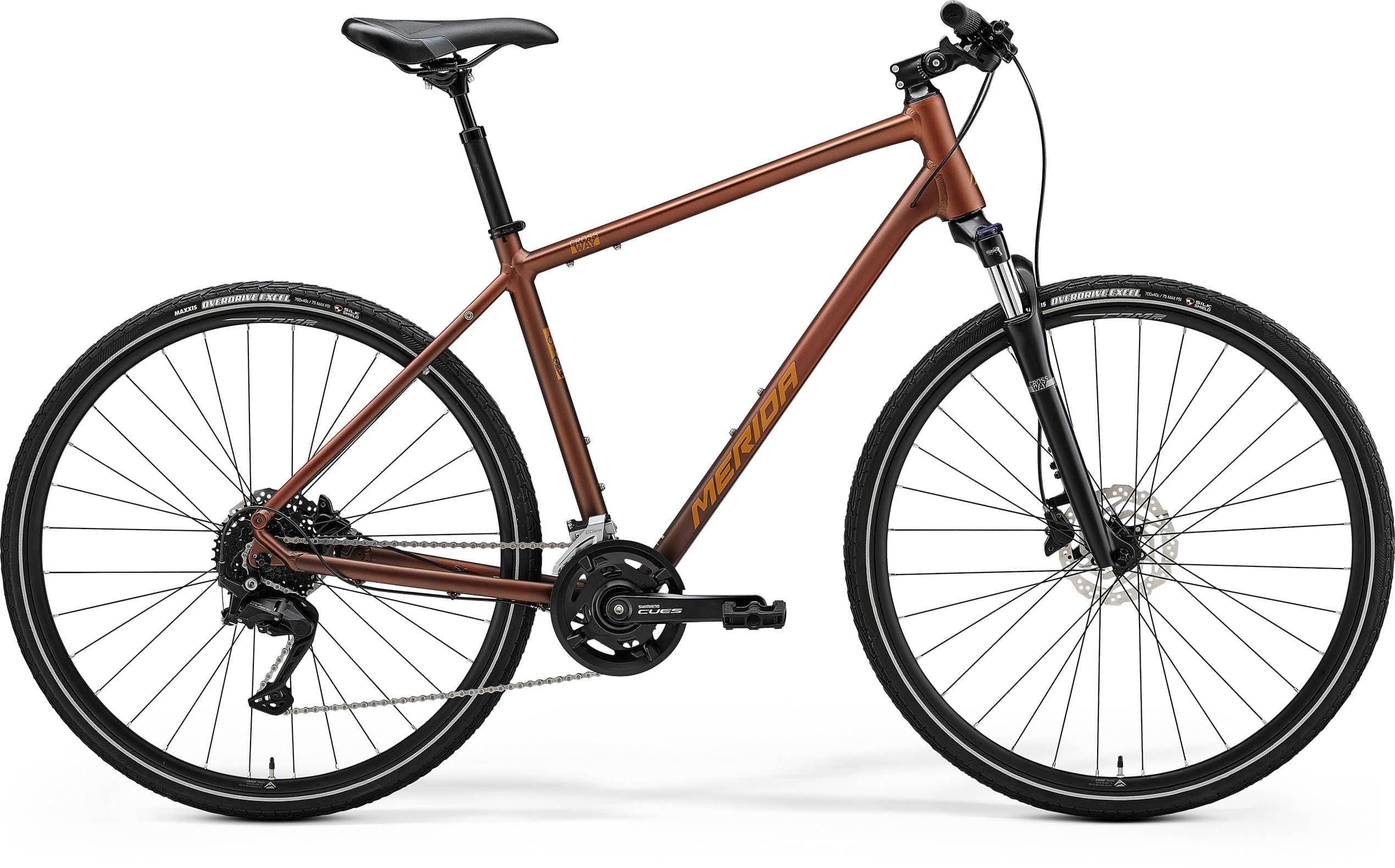 Merida Crossway 100 - Bronze - MY24 Hybrid Bike | Swinnerton Cycles