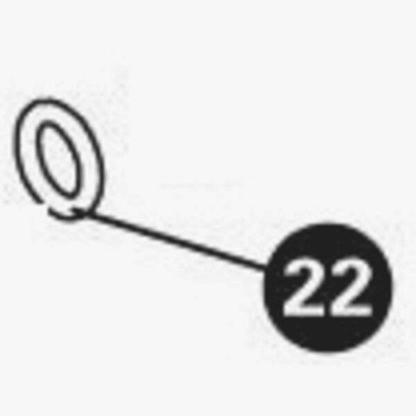 Park Tool 1628-2 replacement O-ring for INF-1 and INF-2 inflator tools, workshop repair part, black rubber seal.