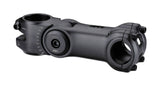 BBB Highsix Adjustable Stem V2 25.4mm for E-bike and Di2, showing the sleek black bike stem with adjustable features.