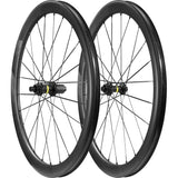 Mavic Cosmic SLR 45 Disc Road Wheelset with 23mm tubeless-compatible rims and aerodynamic design for high-performance cycling.