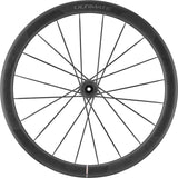 Mavic Cosmic Ultimate Centre Lock disc wheelset with carbon rims for road cycling, showcasing aerodynamic design and sleek finish.