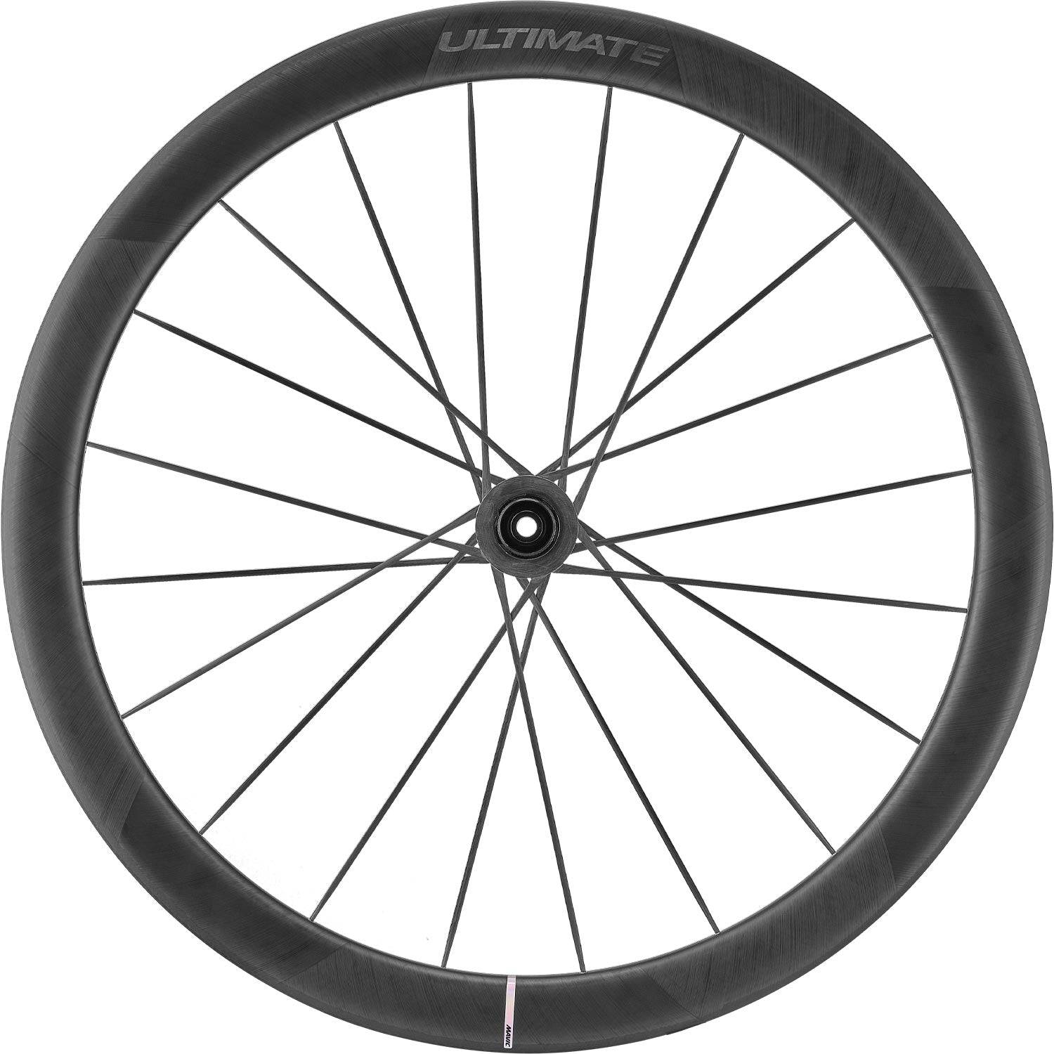 Mavic Cosmic Ultimate Centre Lock disc wheelset with carbon rims for road cycling, showcasing aerodynamic design and sleek finish.
