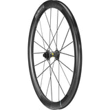 Mavic Cosmic Ultimate Centre Lock disc wheelset with carbon road cycling wheels, showcasing aerodynamic design and lightweight construction.