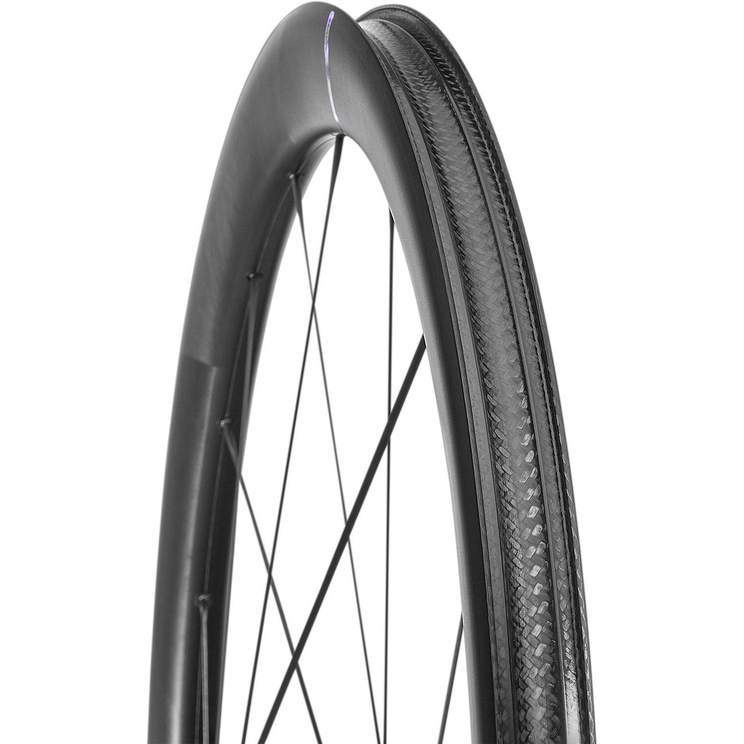 Mavic Cosmic Ultimate Centre Lock Disc Wheelset with carbon rims for road cycling, showcasing sleek black wheels with center lock disc brake hubs.
