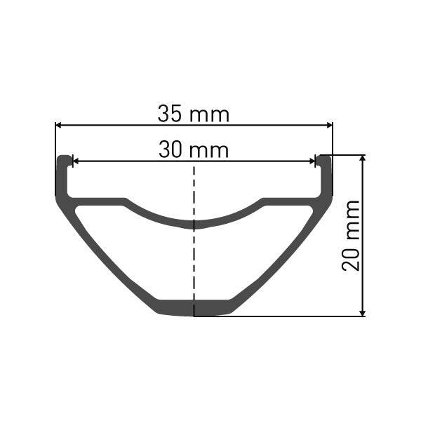 DT Swiss M 1900 wheel, 30 mm rim, 12 x 148 mm BOOST axle , 27.5 inch rear Shimano