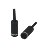 Jagwire End caps Lined - 4mm Shift - Alloy Black 50 Pack | Swinnerton Cycles