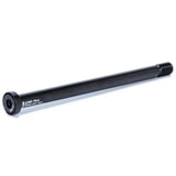 DMR Rhythm 12mm bike wheel axle showing a durable metal component with secure fit and easy installation for mountain bike wheels.