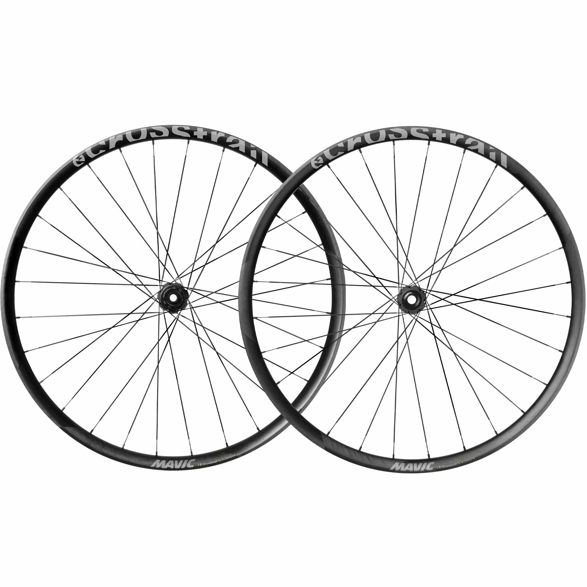 Mavic E-Crosstrail SL Carbon 29 E-MTB wheel with 6 bolt disc mount, lightweight carbon mountain bike component for e-bikes