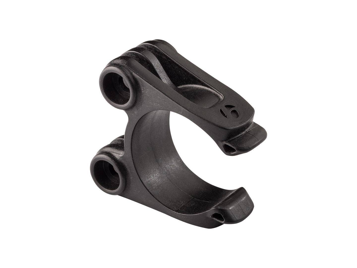 Bontrager Blendr Duo Base Stem for XXX, Pro & Elite bike models in black, showing sleek bike stem component with mounting points.