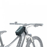 Topeak Bento Pack black top tube bike bag with phone case and organizer for cycling accessories.