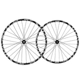 Mavic Deemax Enduro SL Mullet 6-bolt disc mountain bike wheels with black rims and spokes, designed for enduro mountain biking.