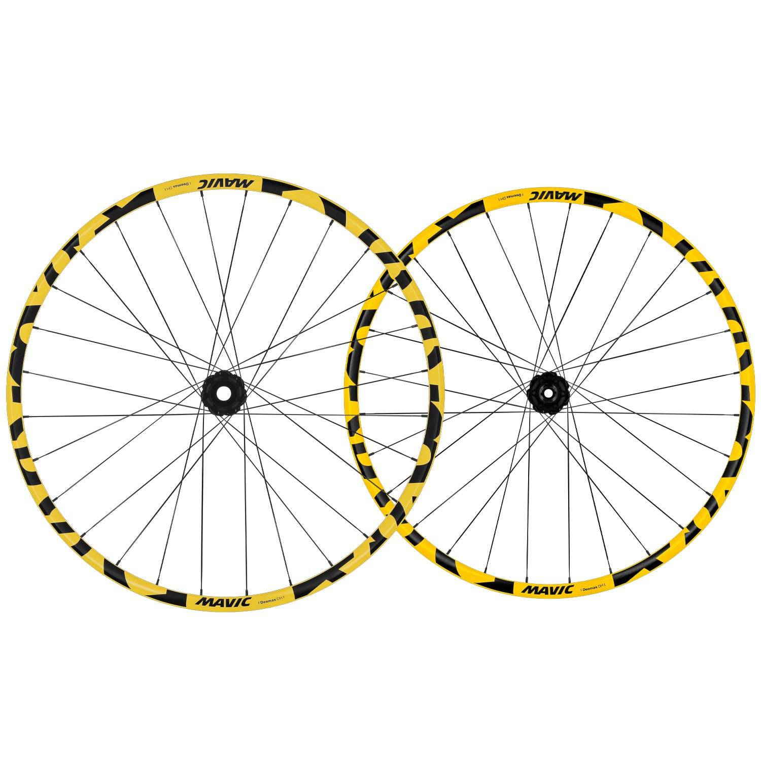 Mavic Deemax DH Yellow Mullet 6 Bolt Boost