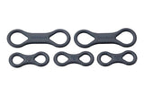 Topeak Mini Rocket iGlow strap in black, a glow safety cycling accessory with reflective material for visibility.