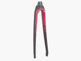 Trek Domane SLR 9 2017 700C fork compatible with disc and rim brakes, showcasing lightweight carbon construction and sleek design.