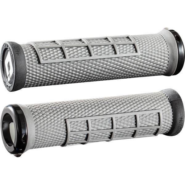 ODI Elite Flow MTB lock-on grips with targeted padding and enhanced traction, designed for mountain biking components.