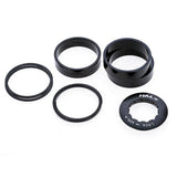Halo HG cassette spacer kit for fixed gear and singlespeed bikes, includes 8 metal spacers for bike components.