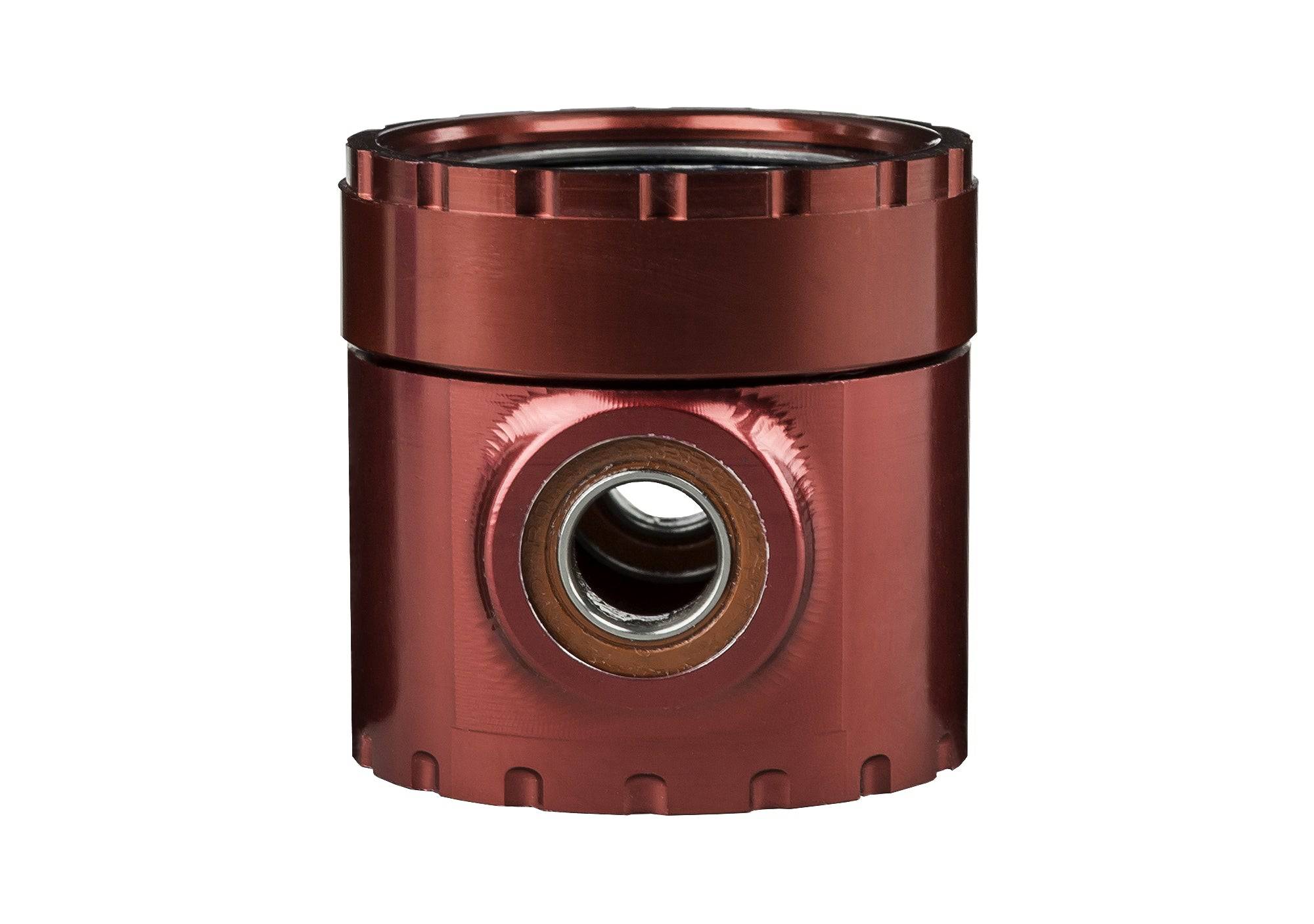 Trek Domane IsoSpeed front coupler assembly in red, a replacement component for Trek IsoSpeed front suspension system.
