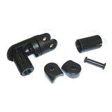 Zefal Cyclop folding bike bar end mirror with triple adjustment, mounted on bicycle handlebars, for enhanced rear visibility.