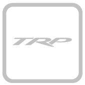 TRP Inplace Adjust CX Disc Brake Kit with four holders and carbon pads in black, showcasing components for bike braking systems.