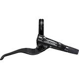 Shimano Alfine BL-S7000 right hand hydraulic brake lever for disc brakes in black, mounted on bicycle handlebar.