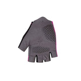 Madison Freewheel youth cycling mitts gloves in fuchsia pink with reflective prints and brow wipe for kids' bike riding.