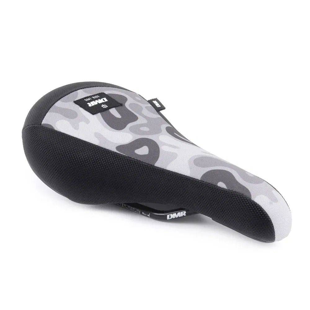 DMR Bikes Sect Rail DJ saddle with durable vinyl top, unisex dirt bike seat designed for off-road riding.