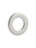 Silver Trek road bike chain keeper washer, 1mm x 5.3mm spacer for frame protection, showing the small metal component.