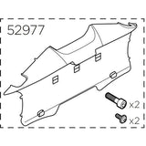 Thule 52977 number plate holder for car racks, showing secure attachment and easy installation on a vehicle.