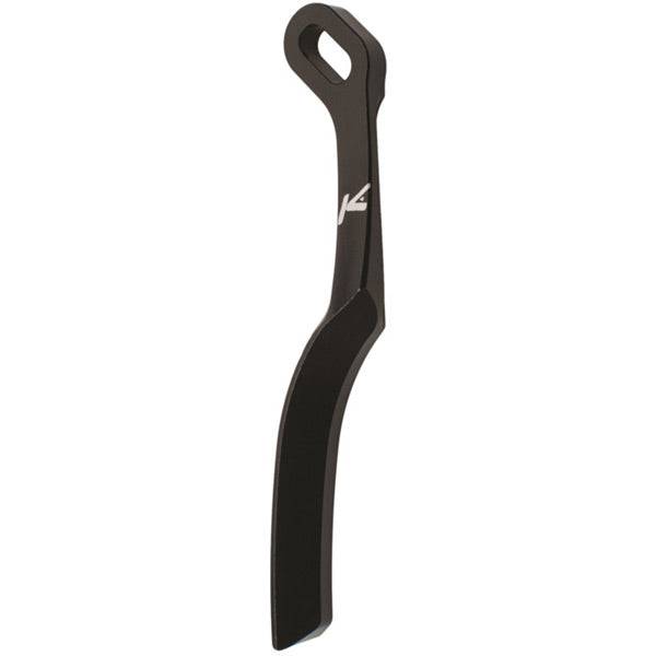 K-Edge black anodized road braze-on chain catcher and front derailleur protector for bike accessories.