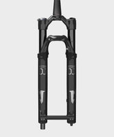 Marzocchi Bomber DJ GRIP tapered MTB fork with 26-inch wheels and 100mm travel, showcasing suspension components.