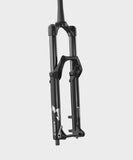 Marzocchi Super Z GRIP X tapered mountain bike suspension fork with stanchions and suspension components for off-road riding.