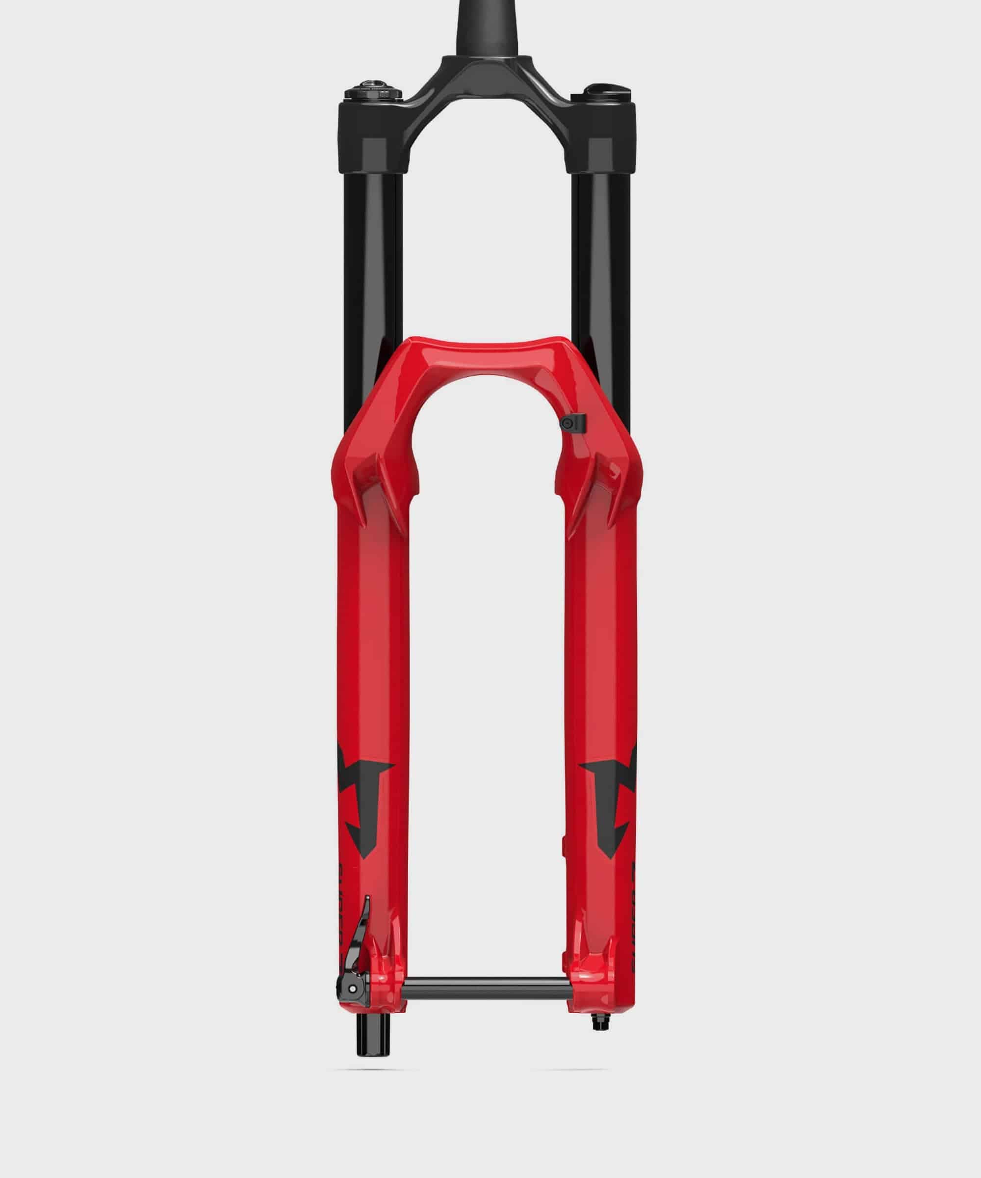 Marzocchi Super Z GRIP X tapered suspension fork for mountain bikes, showing the fork with black and silver finish and coil spring