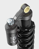 Marzocchi Bomber CR rear shock damper with adjustable compression and rebound for mountain bike suspension components.