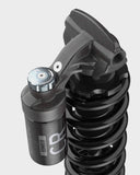 Marzocchi Bomber CR rear shock damper with adjustable compression and rebound for mountain bike suspension.
