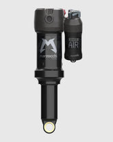 Marzocchi Bomber Air Shock rear suspension for downhill and trail riding, showing the high-performance shock absorber components.