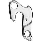 M Part gear hanger for bikes, durable replacement component for various bike brands, shown in black with mounting holes.