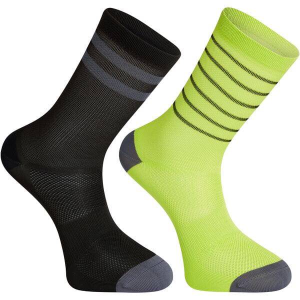 Pair of Madison Sportive mid socks in a twin pack, featuring breathable and durable design for comfortable daily wear.