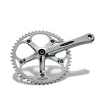 Miche Xpress Track Chainset Cranks with durable alloy construction for track bikes, featuring a sleek black finish and lightweight design.