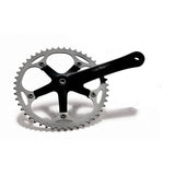 Miche Xpress Track Chainset Cranks made of durable alloy for track bikes, featuring sleek design and high-performance components.