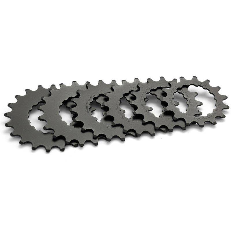 Miche Chain Ring for Bosch E-Bike Motors, Performance and Active Line Sprockets, close-up view of the component's teeth and branding.