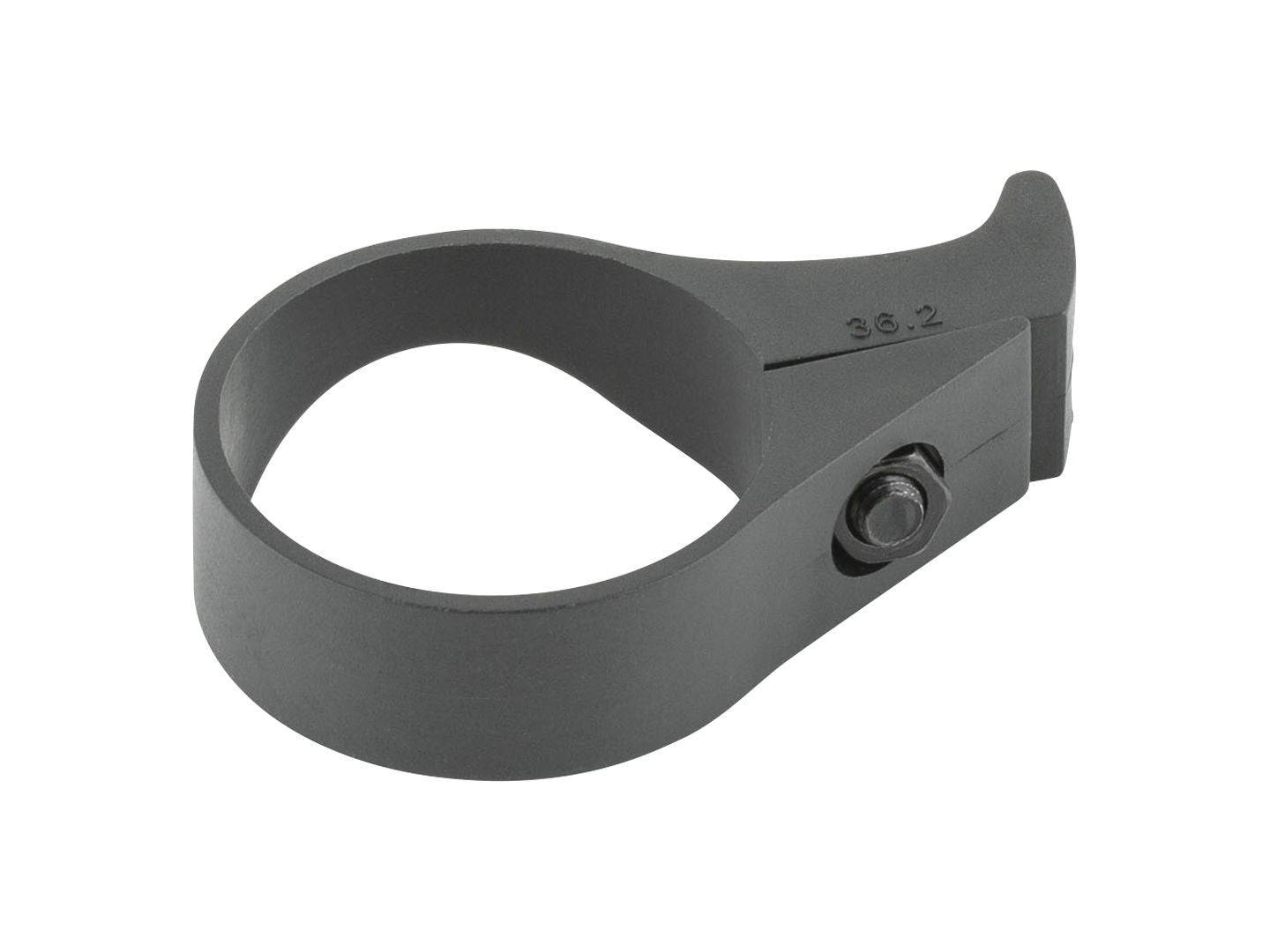 Trek Wahoo Chainkeeper black bike chain protector attached to a bike chain, preventing chain drops during rides.